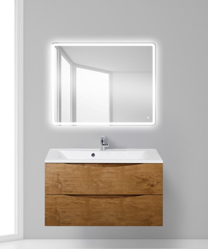 Раковина из литьевого мрамора, 1000x450x150 BelBagno BB1000/445-LV-MR-PR