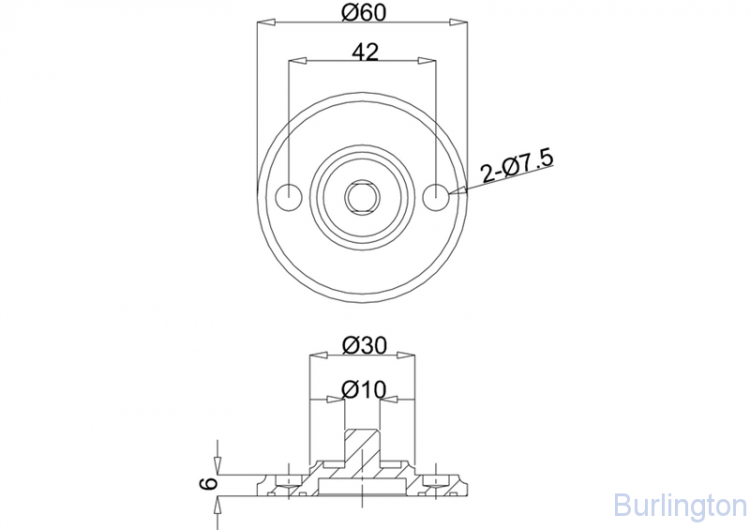 Элемент крепления аксессуаров на мрамор и гранит [G13]