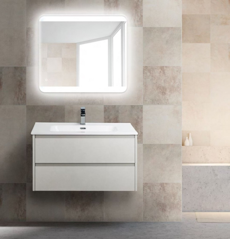 База под раковину подвесная с двумя выкатными ящиками BelBagno KRAFT-900-2C-SO-CG