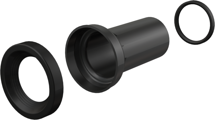 Прокладка + патрубок + прокладка патрубка Alcadrain M902