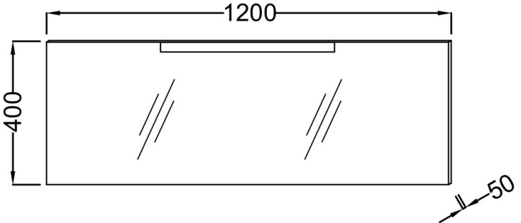 Зеркало 120 см Jacob Delafon STILLNESS EB2008-NF