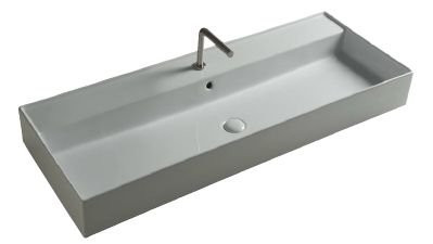 Керамическая раковина, чаша в центре 121x46x12,5 Cezares TW13011