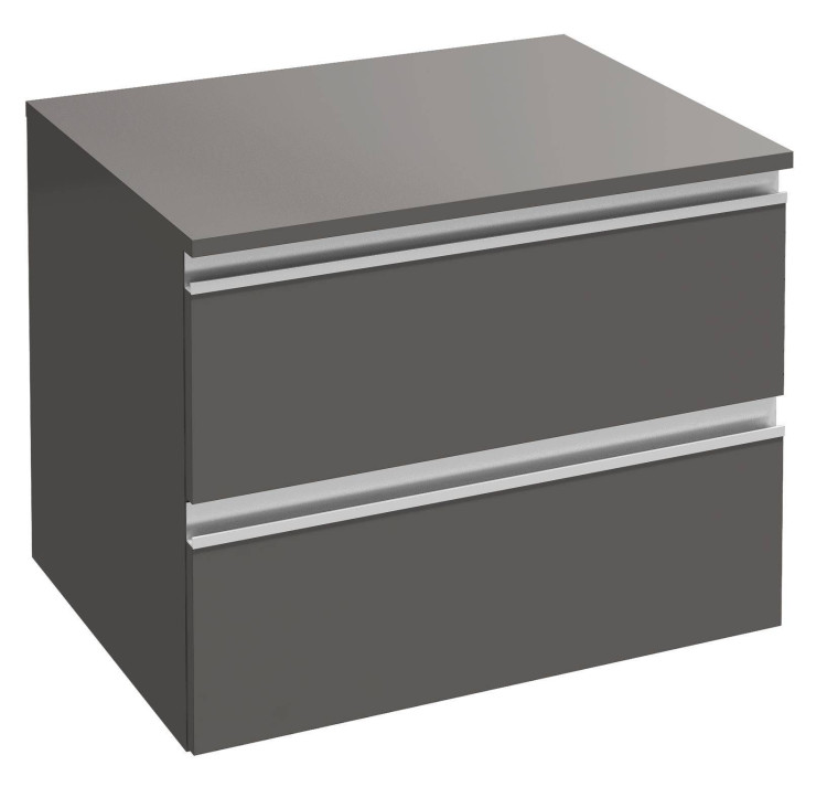 Дополнительный модуль 60 см, 2 выдвижных ящика, серый антрацит Jacob Delafon VOX EB2060-RA-442