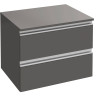 Дополнительный модуль 60 см, 2 выдвижных ящика, серый антрацит Jacob Delafon VOX EB2060-RA-442
