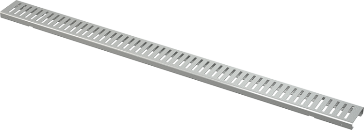 Решетка для дренажного желоба 75 мм, оцинкованная сталь Alcadrain ADZ-R102