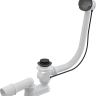 Сифон для ванны автомат комплект, GUN METAL-глянец Alcadrain A55K-GM-P