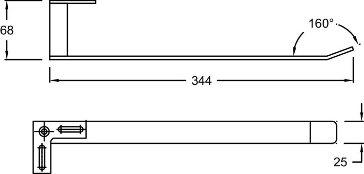 Полотенцедержатель Jacob Delafon RYTHMIKE4124-CP