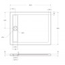 Акриловый поддон без сифона Cezares TRAY-BB-DUE-AH-100/80-4-W0