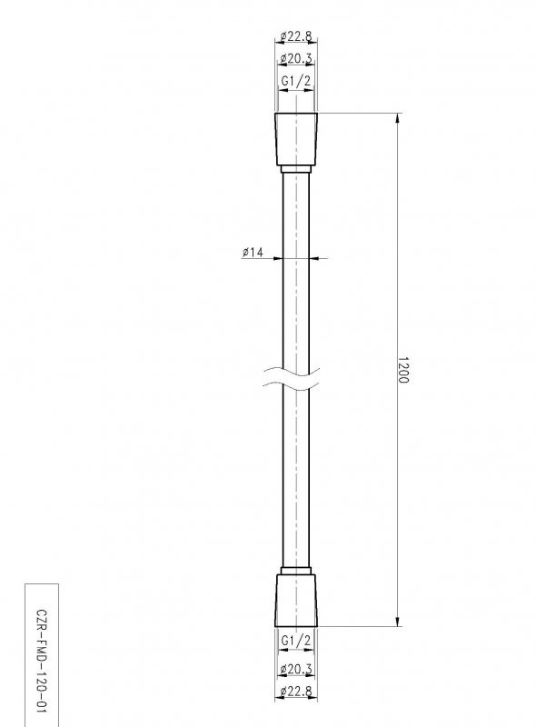Гибкий шланг PVC 200 см Cezares CZR-FMD-200-NOP