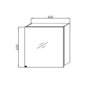 Зеркальный шкаф Kolpa San Jolie TOJ 60 WH/WH
