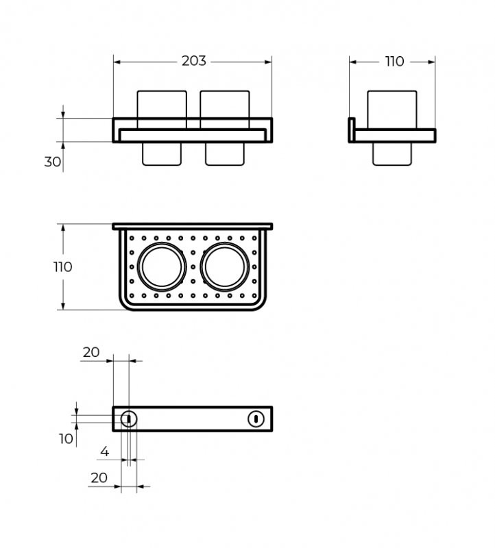 Стакан двойной Cezares CZR-F-8920A