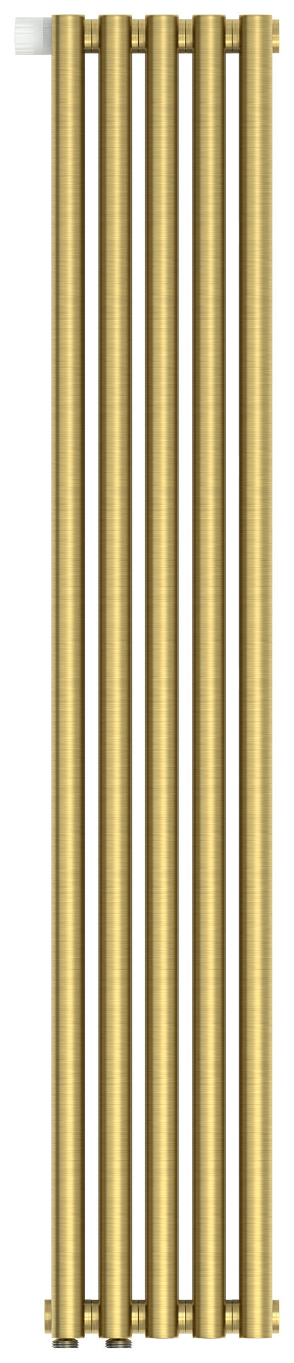 Отопительный радиатор Сунержа Эстет-1 EU50 левый 1200х225 5 секций Состаренная латунь