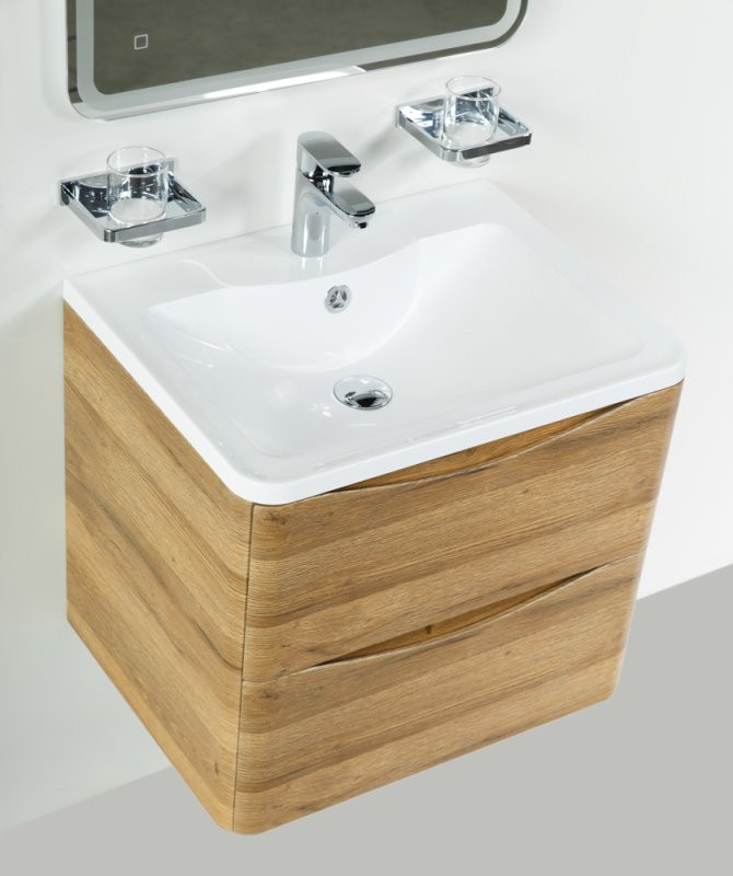 Раковина из литьевого мрамора, 600х455х145 BelBagno BB600/455-LV-MR-ALR
