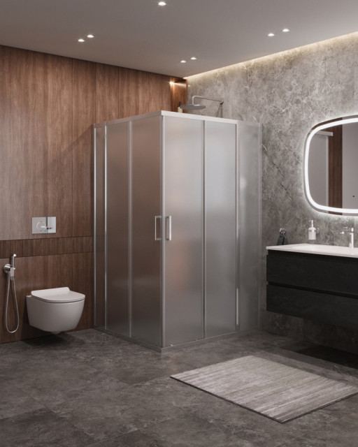 Душевой уголок MOLVENO-AH-22 Cezares MOLVENO-AH-22-110/100-C-Cr-IV