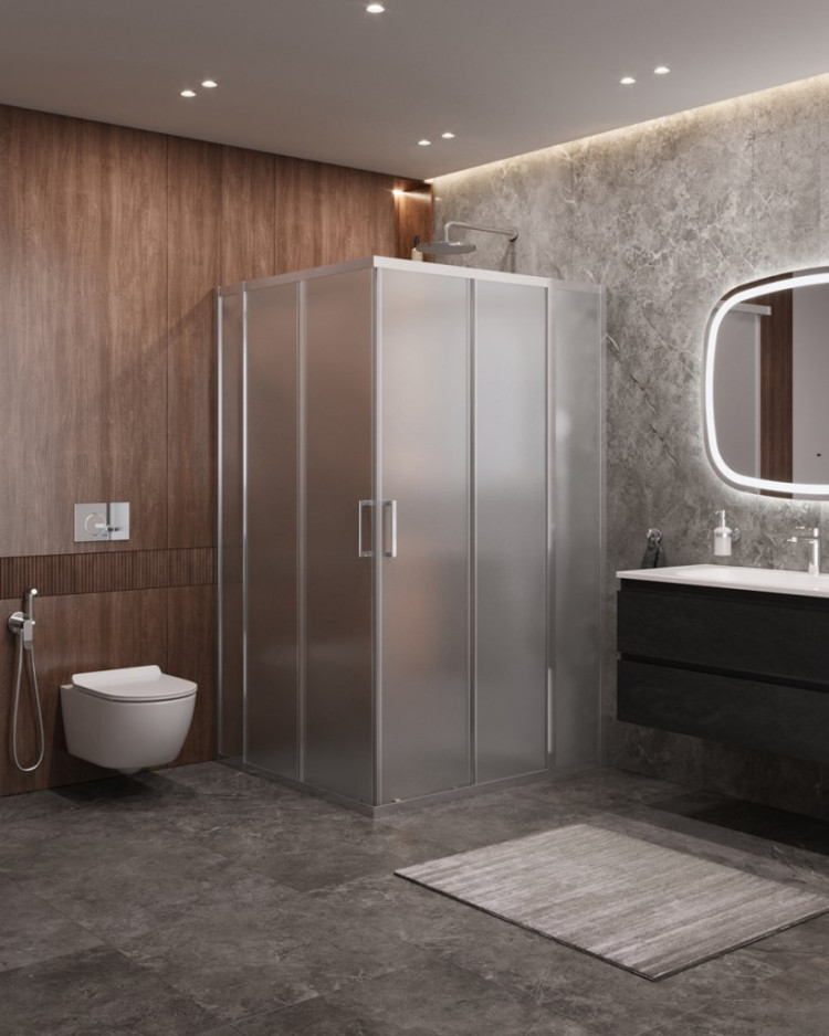 Душевой уголок MOLVENO-AH-22 Cezares MOLVENO-AH-22-110/100-C-Cr-IV