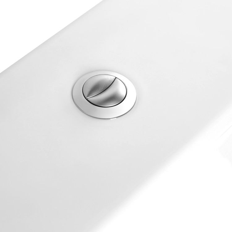 Унитаз напольный безободковый с бачком Aquatek АМАДЕО AQ2914-00, 635*385*820 мм, горизонтальный выпуск, тонкое сиденье с механизмом плавного закрывания, крепеж