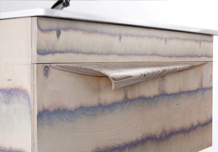 Тумба под раковину Aqwella Папирус Wood 100 подвесная