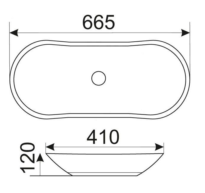 Раковина-чаша Mira 66 MR-6641