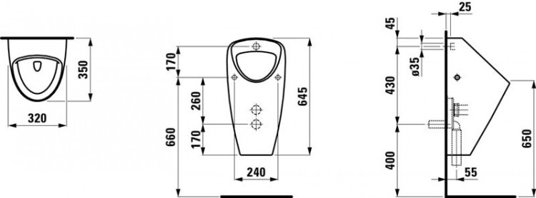 Писсуар Laufen Caprino 8.4206.1