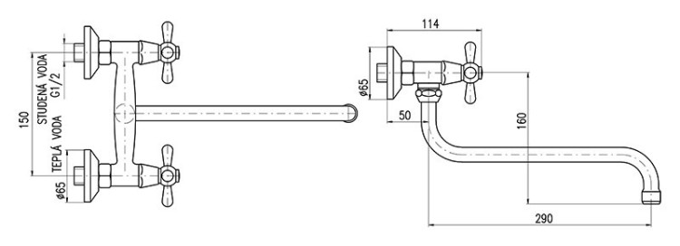 Смеситель для раковины Rav Slezak Morava MK101.5/22