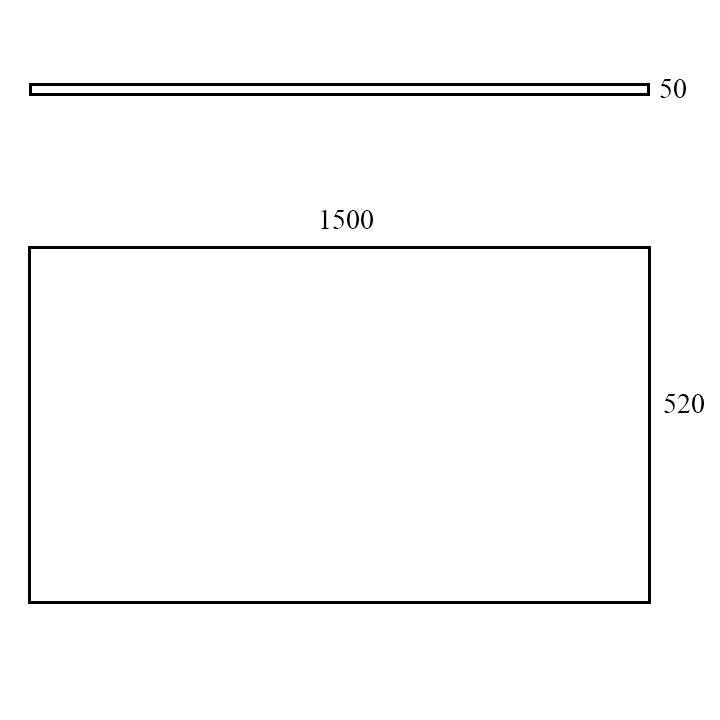 Столешница Kolpa San 150х52х5