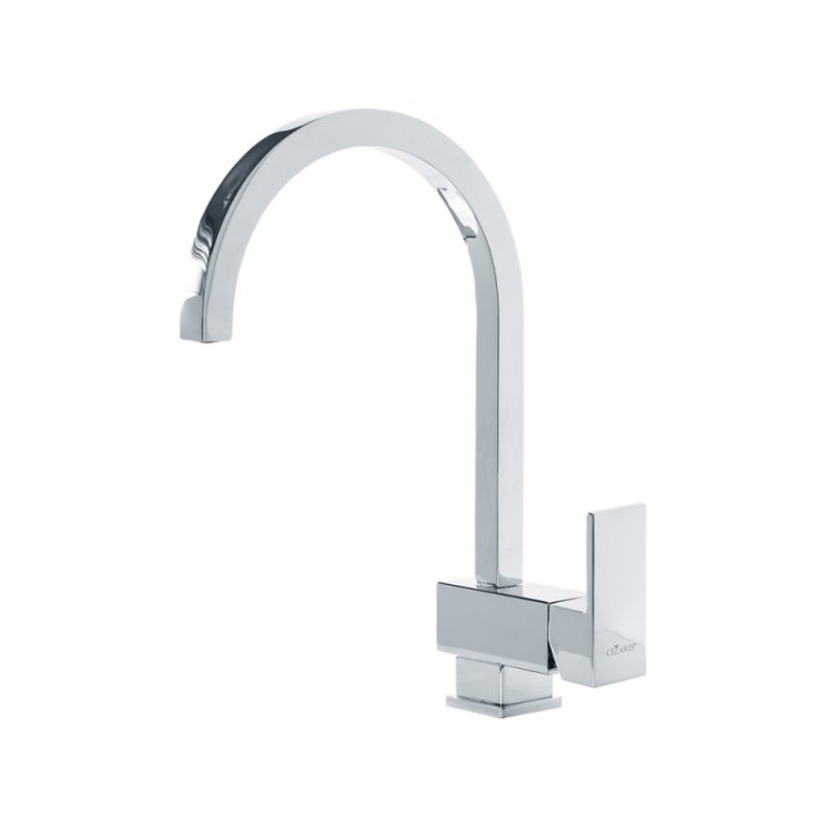 Смеситель для раковины однорычажный, высокий, без донного клапана Cezares UNIKA-LSM1-A-01-W0