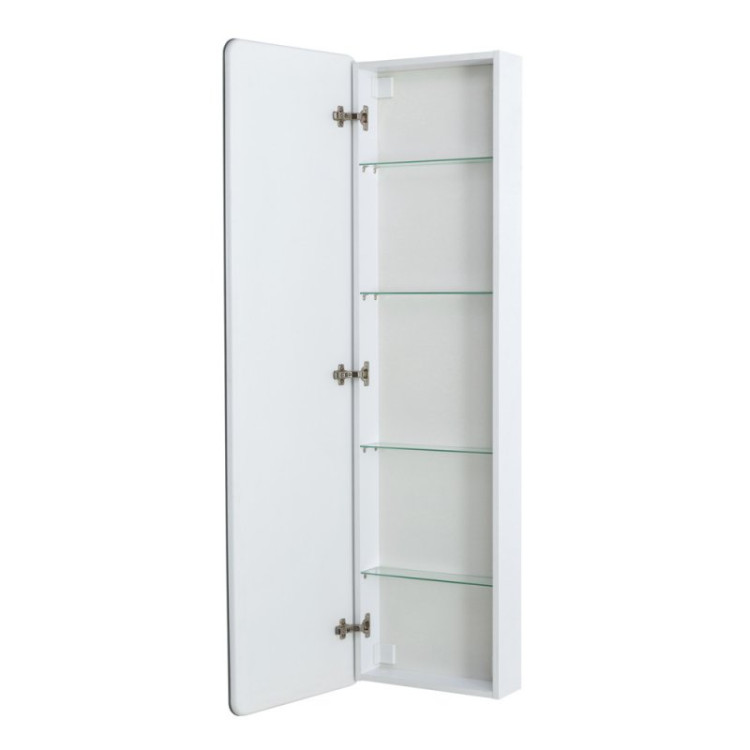 Зеркальный шкаф с одной распашной дверью, с четырьмя стеклянными полками, со встроенной подсветкой и сенсорным выключателем, 12W, 220-240V BelBagno SPC-MAR-450/1600-1A-LED-TCH