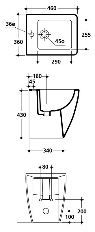 Биде Kerasan Ego 3221
