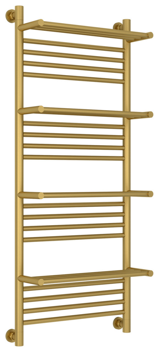 Полотенцесушитель водяной Сунержа Богема 4 полки+ 1200х500 Матовое золото