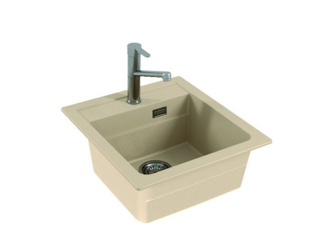 Мойка ALVEUS GRANITAL ATROX 20 TERRA - G22 470 X 500 1X в комплекте с сифоном 1132823,