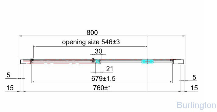 Дверь в нишу Pivot 800mm
