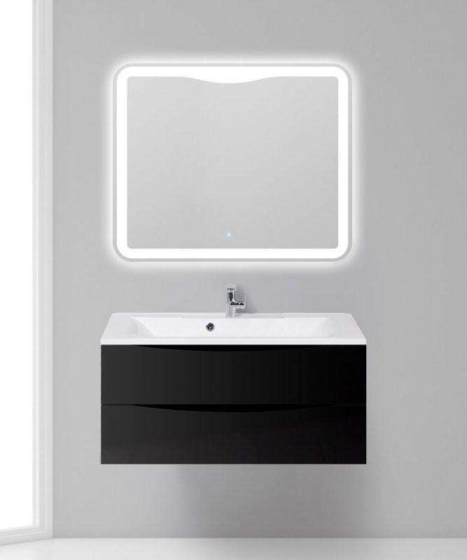 Раковина из искусственного камня 1000x455x150 BelBagno BB1000/445-LV-ART-PR-NERO