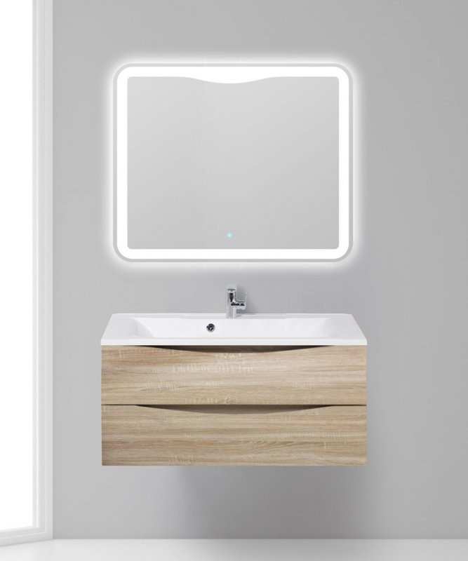 Раковина из искусственного камня 1000x455x150 BelBagno BB1000/445-LV-ART-PR-NERO