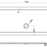 Поддон с центральным сливом 1500 x 700 мм [Z1179] 1