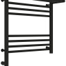Полотенцесушитель электрический Сунержа Богема с полкой 3.0 500х500 / МЭМ левый Матовый чёрный