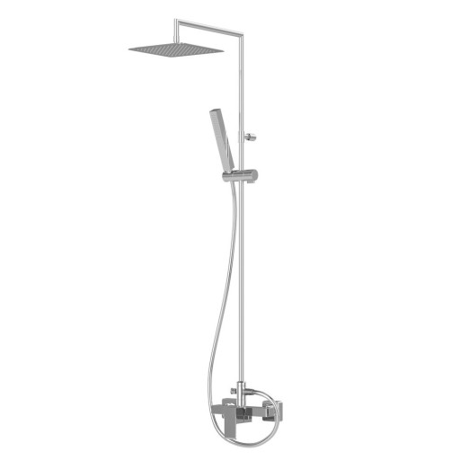 Душевая стойка со смесителем для верхнего и ручного душа, верхний душ из нержавеющей стали Cezares PORTA-CD-SR