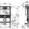 Инсталляция Tece Рrofil 9300001 для подвесного унитаза