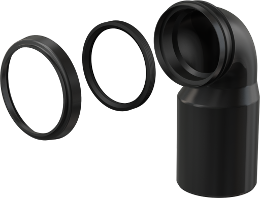 Колено стока, комплект DN90/110 Alcadrain M906