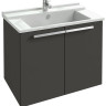 Мебель 77 см для раковины-столешницы, серый антрацит Jacob Delafon STRUKTURA EB1281-N14