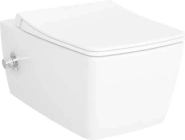 Подвесной безободковый унитаз Metropole Rim-Ex с функцией биде и встроенным смесителем