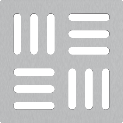 Решетка для cливных трапов из нержавеющей стали 102×102 мм, нержавеющая сталь Alcadrain MPV011