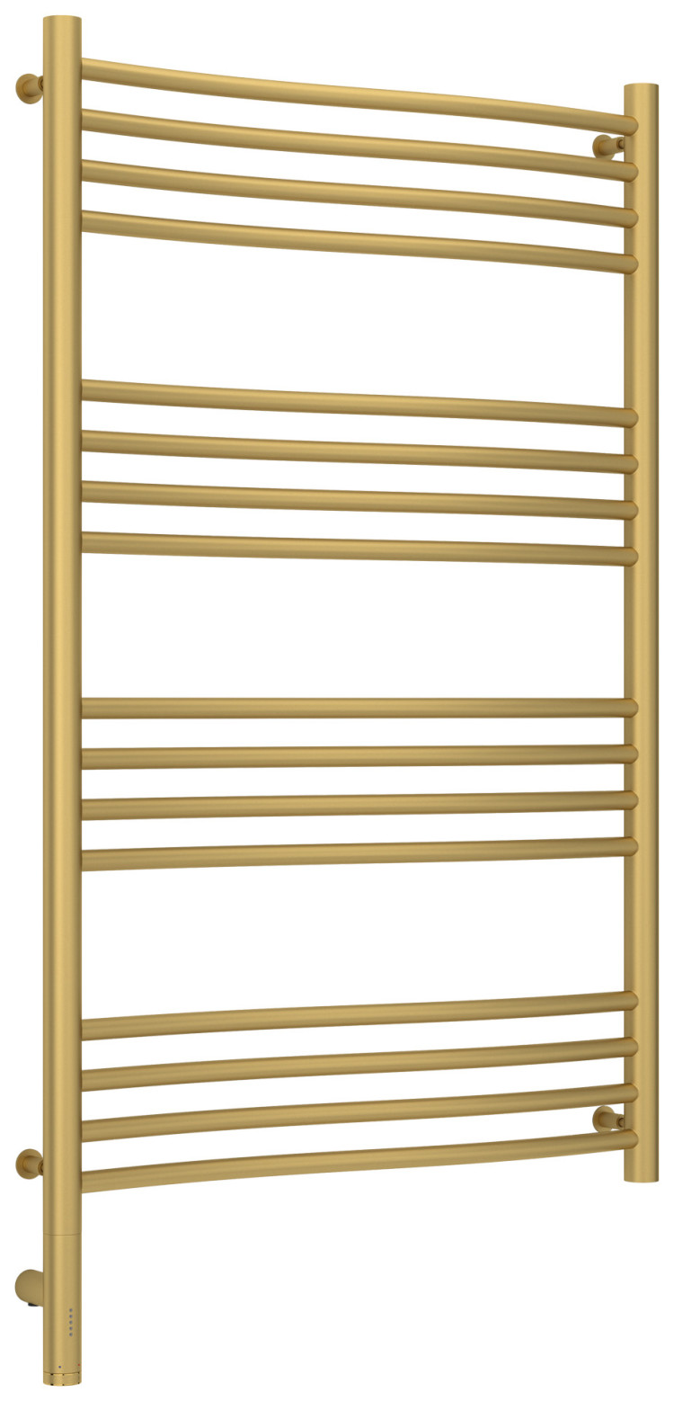 Полотенцесушитель электрический Сунержа Флюид 3.0 1000х600 МЭМ левый Матовое золото