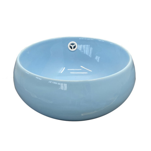 COMFORTY. Раковина детская COMFORTY 5004B (голубая), с донным клапаном