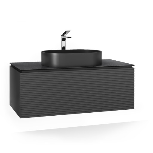 Тумба Stone 120 подвесная Антрацит