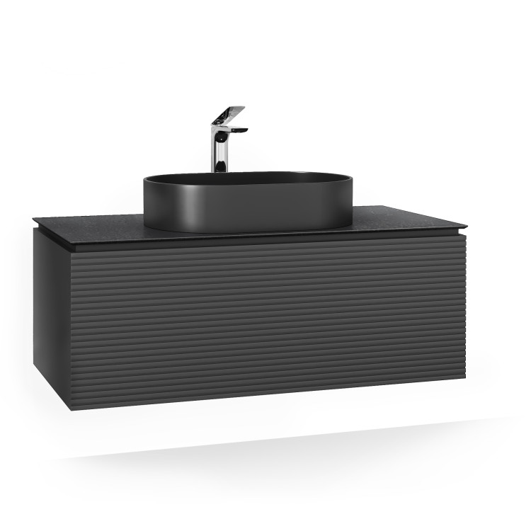 Тумба Stone 120 подвесная Антрацит