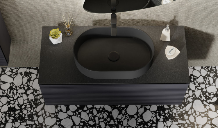 Тумба Stone 120 подвесная Антрацит