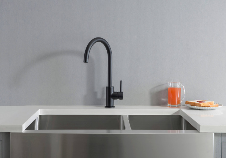 Смеситель для кухни Aquatek, матовый черный AQ1382MB ЕВРОПА