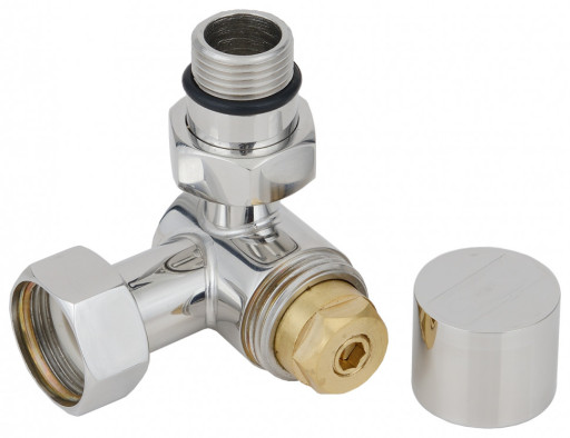 Вентиль Сунержа 3D правый (под шестигранник) G 1/2" НР х G 3/4" НГ Золото