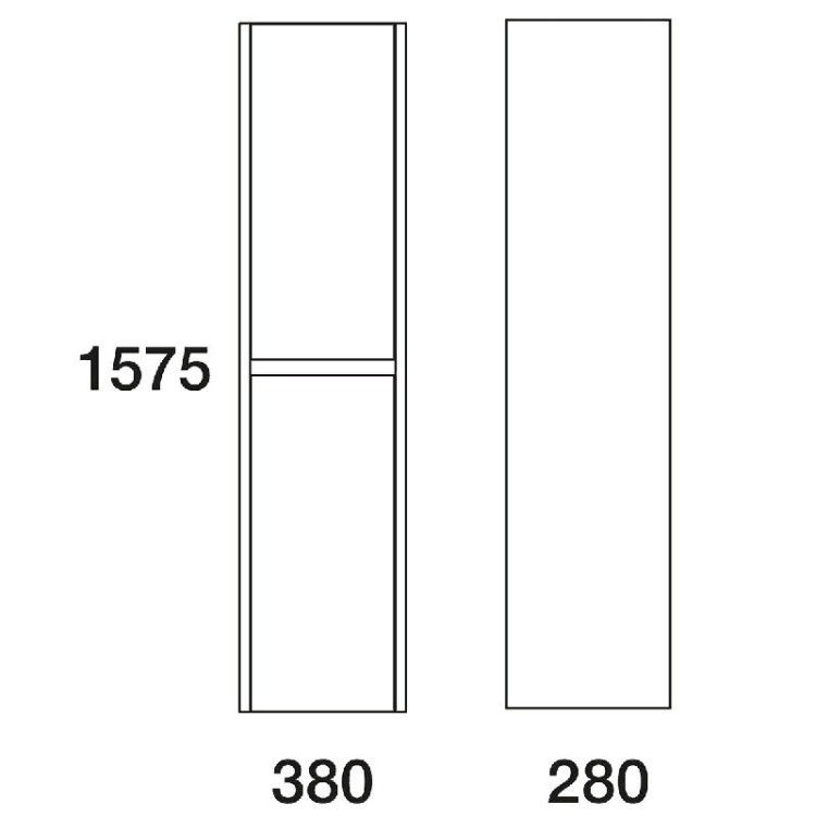 Шкаф пенал Edelform Unica 38 подвесной