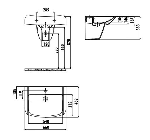 CREAVIT BULL Раковина